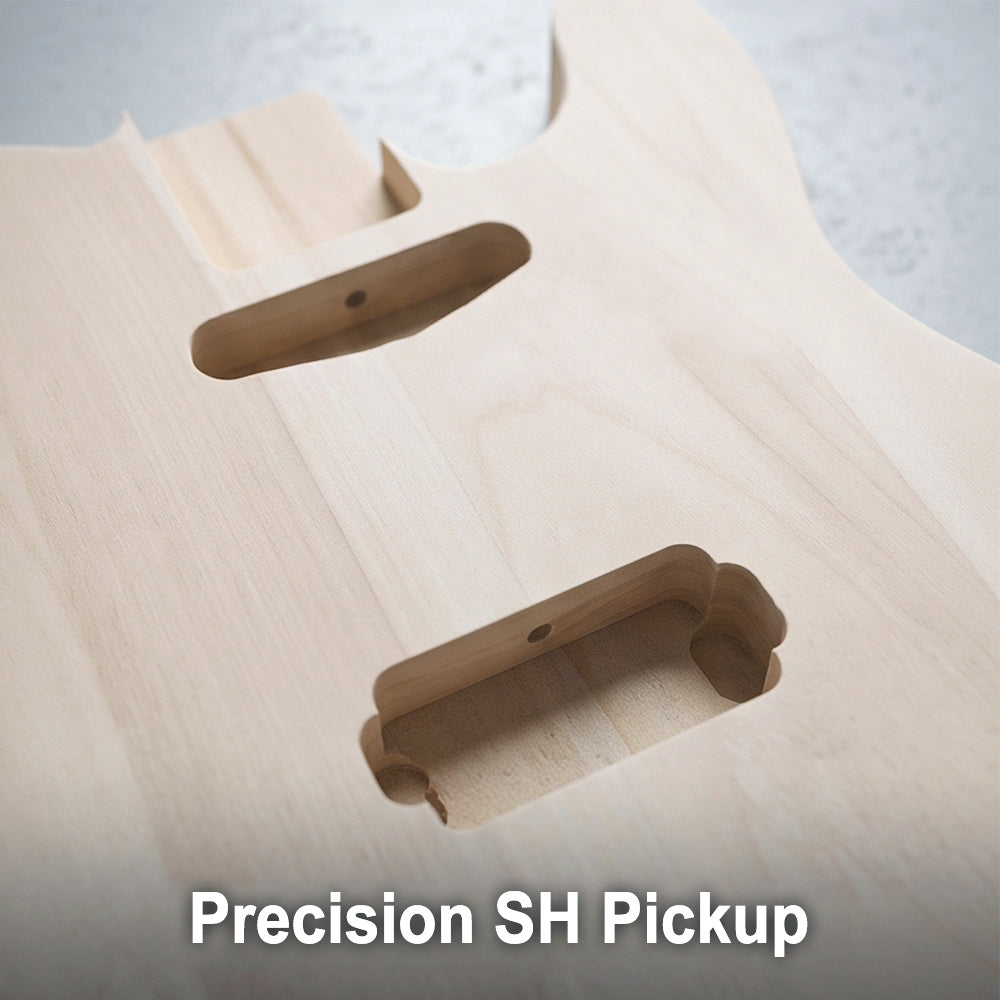 Yinfente basswood spliced Guitar Body SH pickups 44mm thickness stander heel pocket size