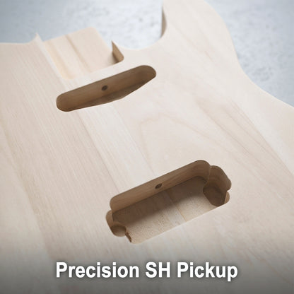 Yinfente basswood spliced Guitar Body SH pickups 44mm thickness stander heel pocket size
