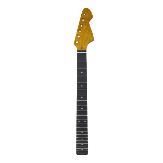 Yellow Paint Maple Electric Guitar Neck 22Fret 25.5Inch Rosewood Fretboard White Dot Inlay Bolt on Guitar Neck Replacement
