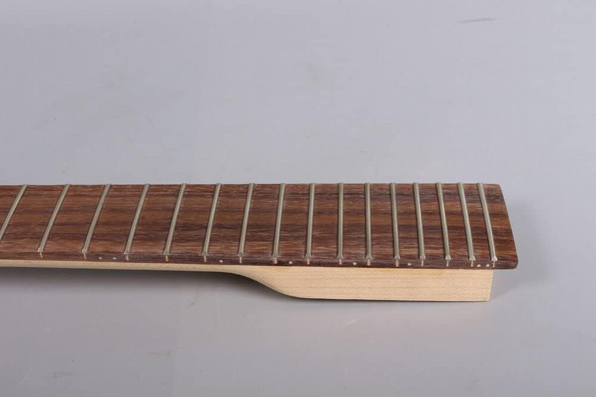 Electric Guitar Neck 24 Fret 30 Inch Maple Rosewood Fretboard Baritone Guitar Necks Paddle Head DIY Long Scale