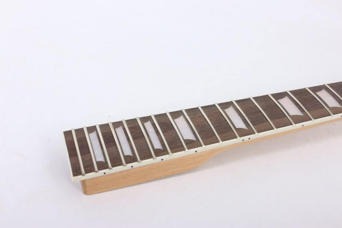 22Fret Guitar Neck 24.75Inch Scale Electric Guitar Necks Made by Mahogany Wood Glue Rosewood Gutiar Fretboard Bolt on Left Hand Guitar Necks DIY Guitar Project