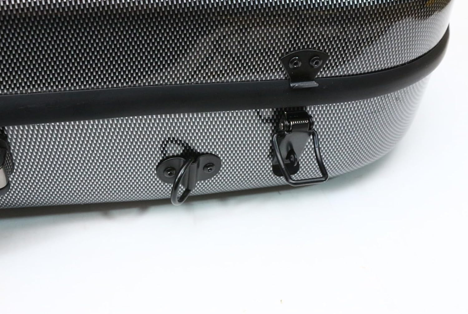 Viola Case 15-16 Inch Adjustable Viola Box Strong Light Carbon Fiber Hard Shell,Black