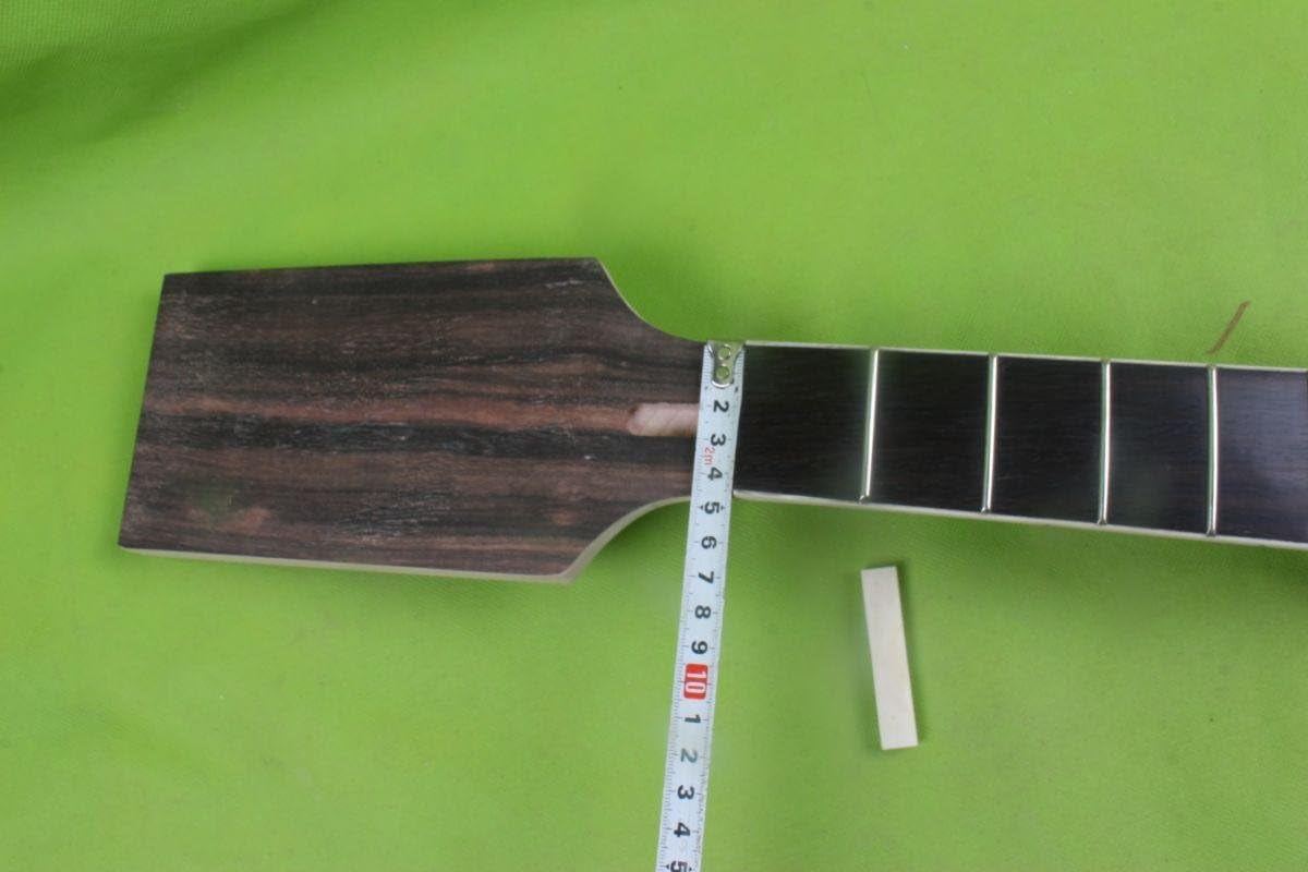 7-String Electric Guitar Neck Replacement, Maple Neck, Rosewood Fretboard, 22 Frets, 24.75 Inch Scale, Brown, Alloy Steel Strings