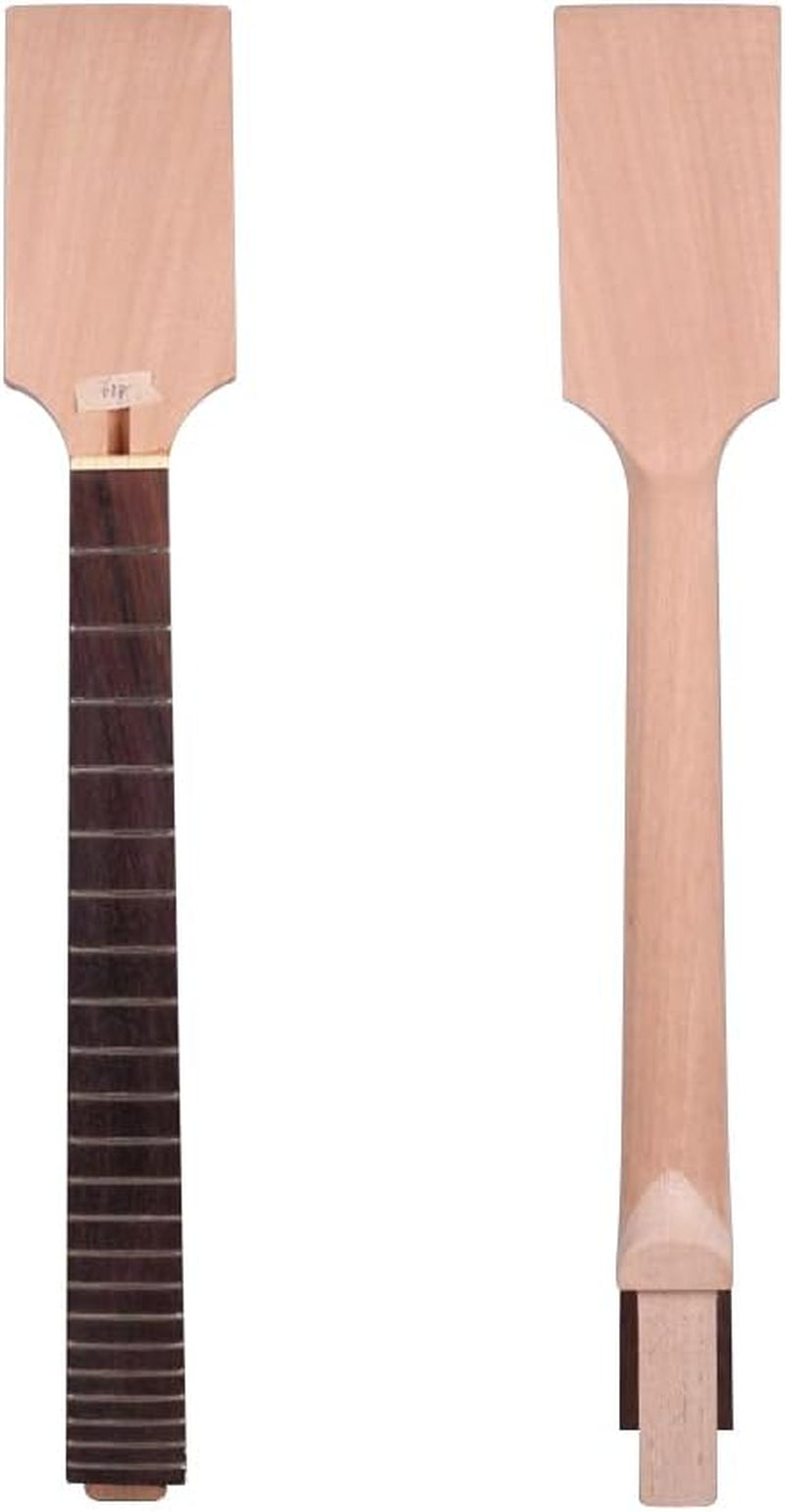 Electric Guitar Neck 22 Fret 24.75 Inch Rosewood Fretboard Set in Heel for Build Guitar