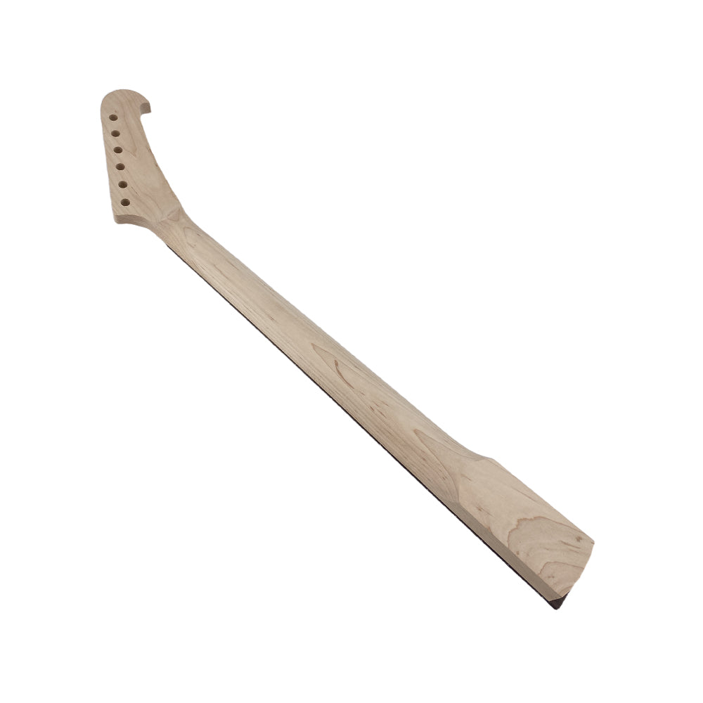 Yinfente Guitar Neck 22 Fret 25.5 Inch Maple Rosewood Fretboard Reversed Headstock dots Inlay Bolt on Heel