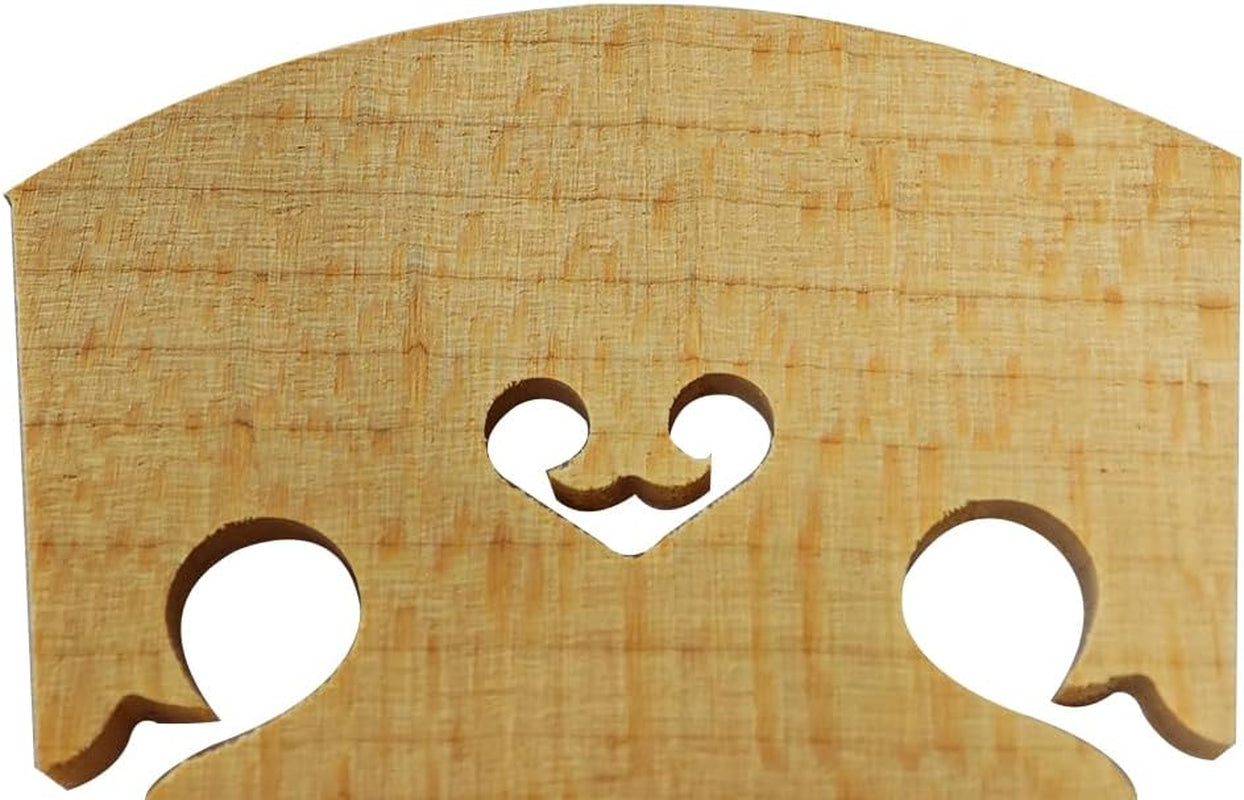 10 Pcs Baroque Style Violin Bridge 4/4 Full Size,Maple Solid Wood Finer Grade Hand-Carved Violin Parts Replacement (Style-C)
