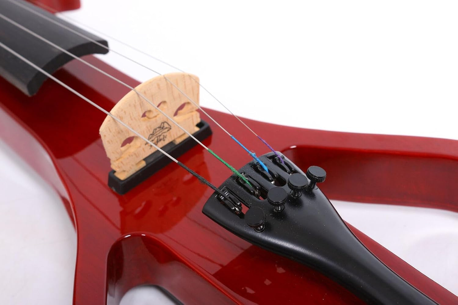 Electric Violin 4/4 Full Size, 4 Strings Silent Violin for Beginners， Student, with Headphones, Case, Rosin, Cable, Bow