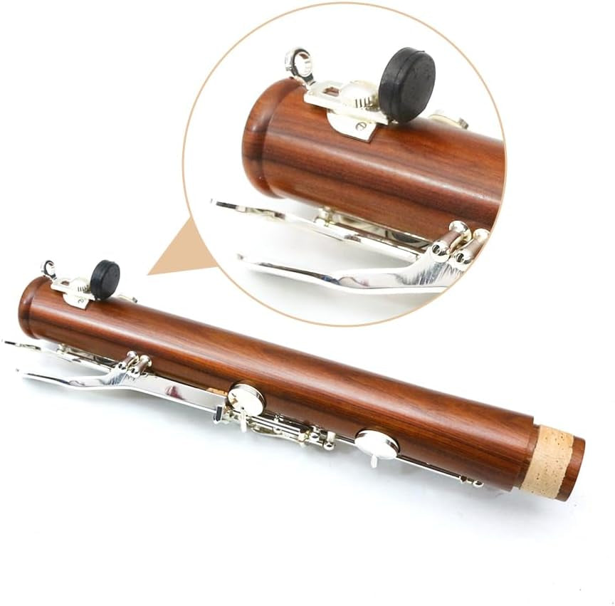 Bb Clarinet for Beginner 17 Key Nickel-Plated Rosewood B Flat Clarinet with 2 Barrels,Hard Case,Cleaning Kit,Mouthpiece,Cork Grease,Gloves，Reeds,Cushion
