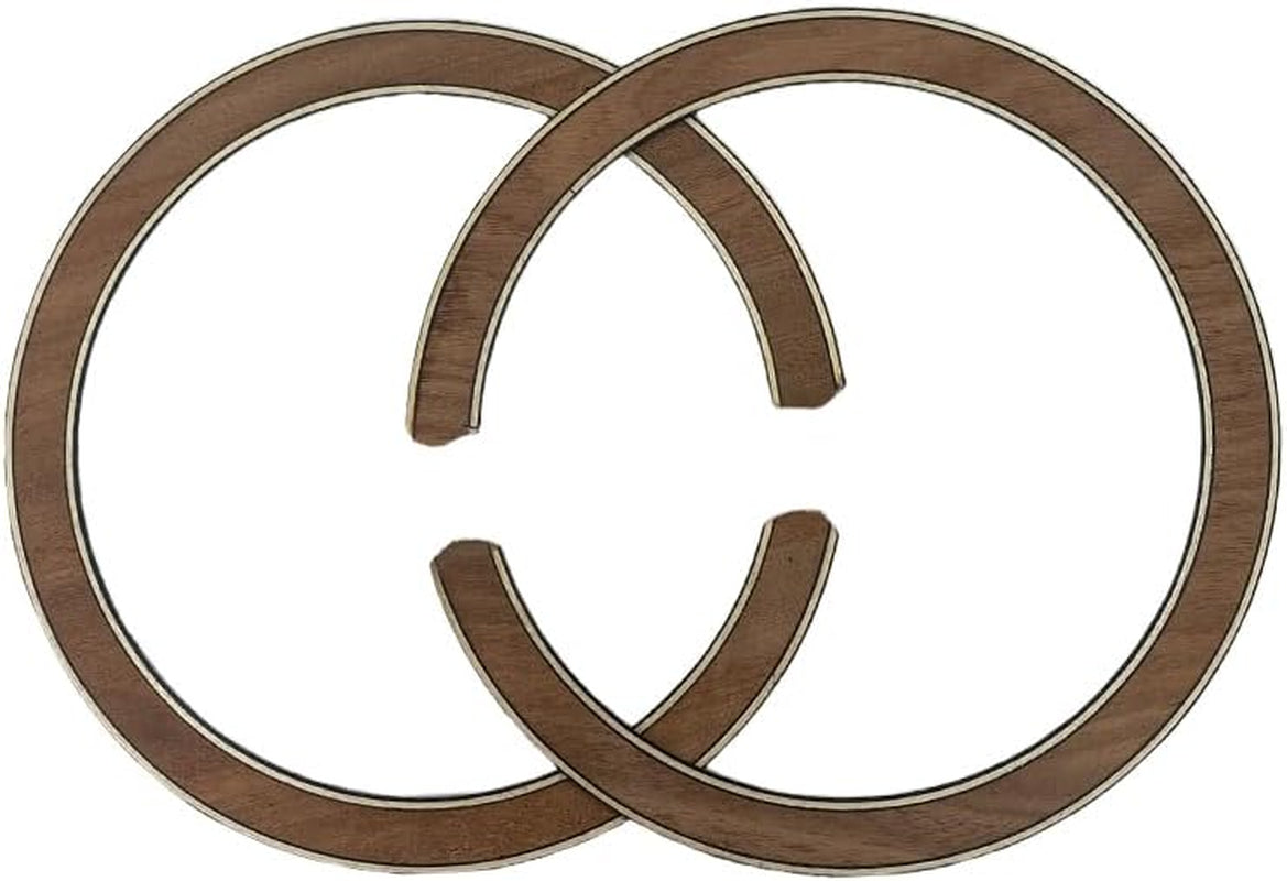 2PCS Guitar Rosette for Guitar Construction Solid Wood Material 110 * 12 * 0.8Mm Guitar Sound Hole for Luthier #18