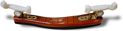 Violin Shoulder Rest 4/4 Full Size Flame Maple Wood Violin Shoulder Rest 3/4 Adjustable Width Violin Part (Brown)