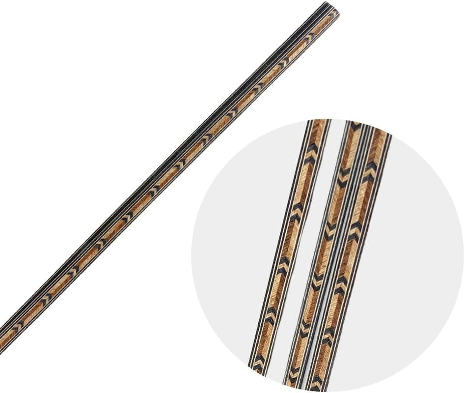 25 PCS Guitar Binding Purfling Strip Marquetry Inlay for Build Guitar,Solid Wood Material-For Luthier(640 * 5 * 1Mm)