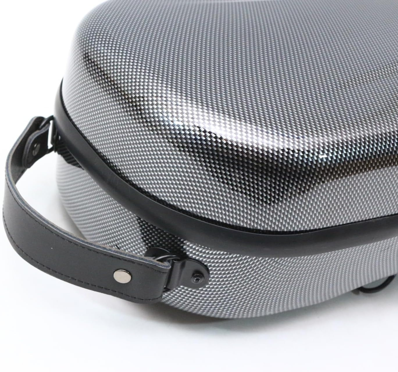 Viola Case 15-16 Inch Adjustable Viola Box Strong Light Carbon Fiber Hard Shell,Black