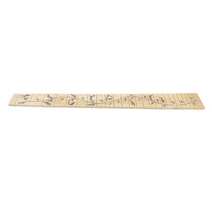 Yinfente 5pc Electric Guitar Fretboard 25.5 Inch 24 fret maple white color leaves Inlay