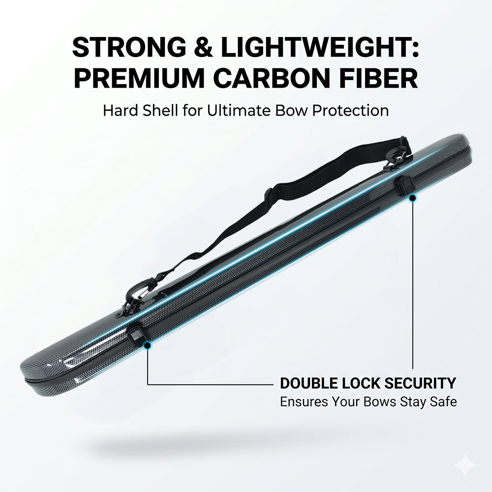 Yinfente New Violin & Viola Bow Case Bow Bag Carbon Fiber Bow Cases Strong Light Hold 2pcs