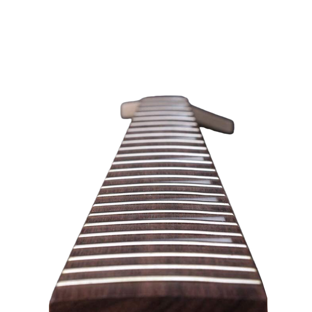 Electric Guitar Neck Replacement 24 Fret 25.5 Inch Maple Rosewood Wood Fretboard (Maple-Rosewood)