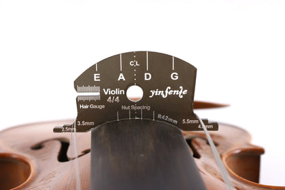 Yinfente 3/4 4/4 Violin Bridge Shaping Tool String nut Spacing Marker Violin bridge Template