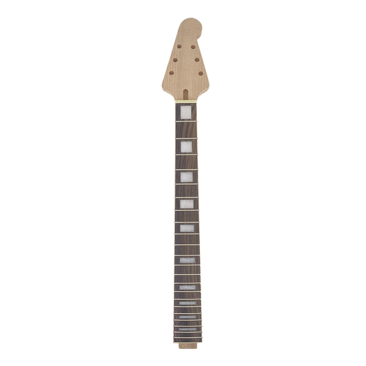 Yinfente Guitar Neck 22 Fret for Electric Guitar Replacement Maple Mahogany Unfinished Set in Glue on Heel