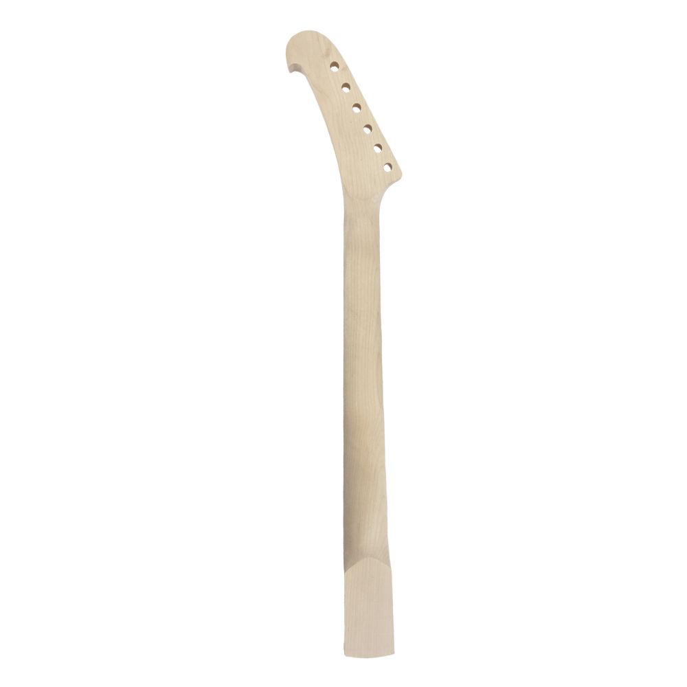 Yinfente Maple Guitar Neck 24Fret 25.5Inch Locking Nut Dot Inlay Bolt on DIY Guitar Necks Replacement