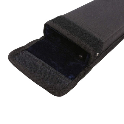 Upright Double Bass Bow Case for One French German Bass Bow Bag with Shoulder Strap (Black)