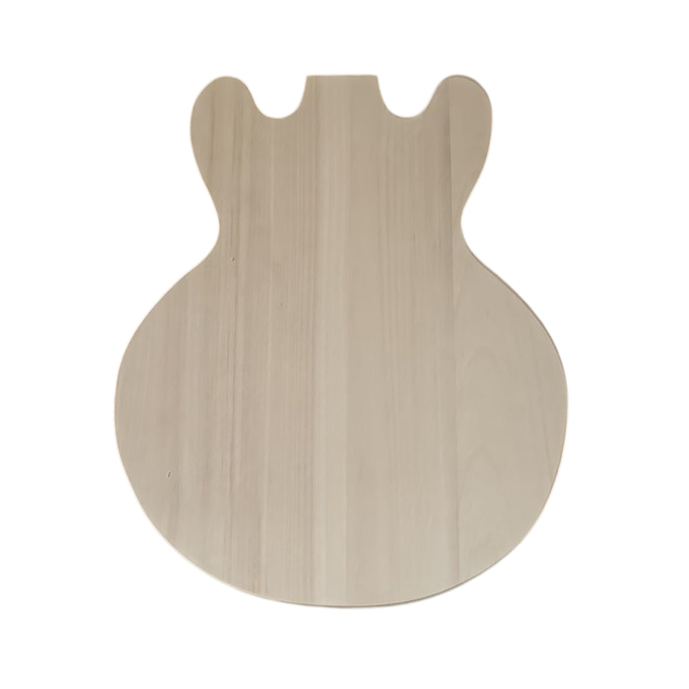 Yinfente 1Set Guitar Kit Neck 22fret 24.75inch dot inlays body Semi Hollow 339 Style not pickup and control holes