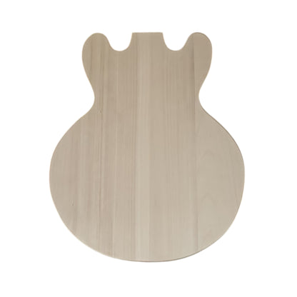 Yinfente 1Set Guitar Kit Neck 22fret 24.75inch dot inlays body Semi Hollow 339 Style not pickup and control holes