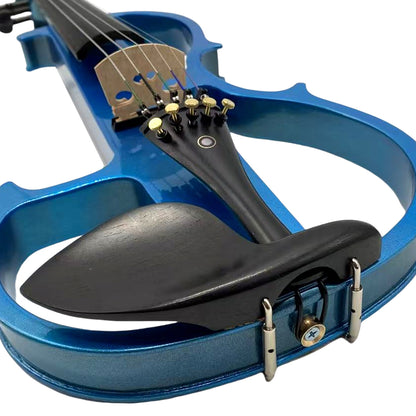 Yinfente 16inch Silent Electric Viola Solid Wood 5 String With Ebony Fittings&Hard Case& Brazilwood Bow