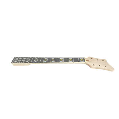 Yinfente New guitar neck 22fret 24.75inch Paddle Head Block Inlay Maple Rosewood Fretboard