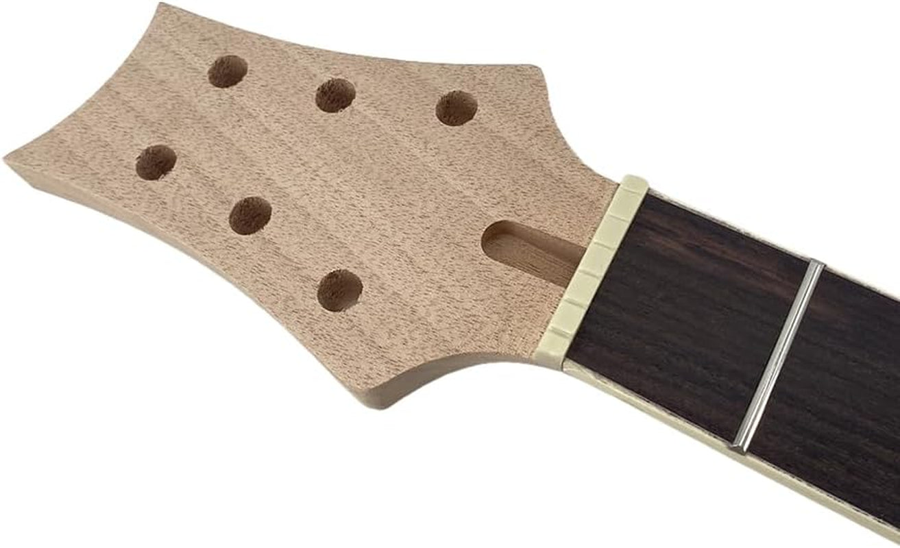 ® Electric Guitar Neck Replacement 22 Fret 25.5 Inch Rosewood Fretboard Unfinished Electric Guitar