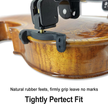 Adjustable Violin Shoulder Rest for 1/2 Universal Type Violin Advanced Violin Parts,Collapsible and Height Adjustable Feet,High Strength Sponge,Soft and Easy to Use