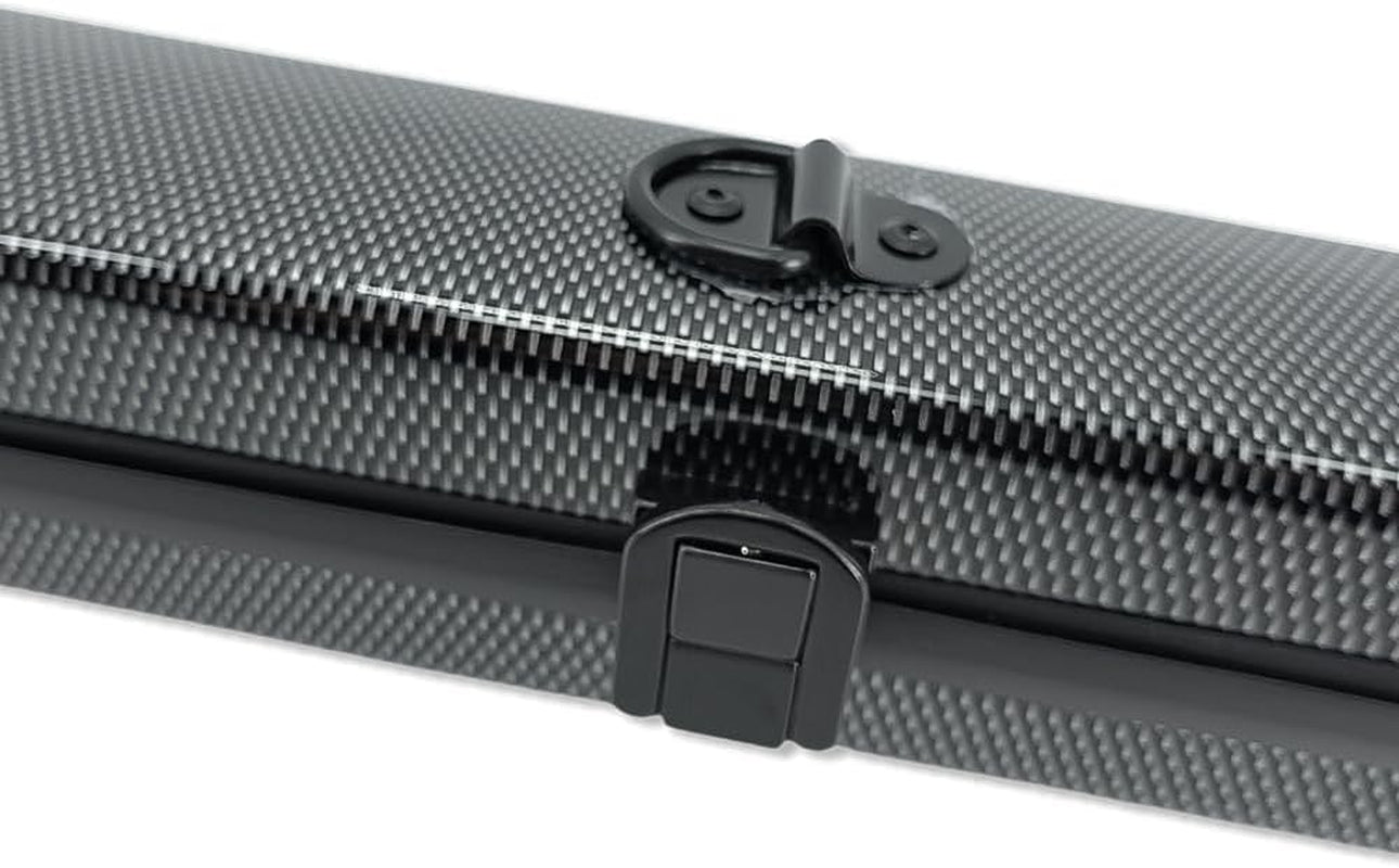 Violin Viola Cello Bow Case Carbon Fiber Strong Lightweight Bow Bag Hold 2Pcs Bow Adjustable Strap