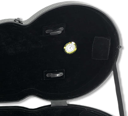 Carbon Fiber Viola Case for 15Inch to 16.5Inch with Adjustable Backstrap &Handle&Buckle Soft Interior and Hard Case for Beginner and Musicians