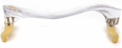 Yinfente Adjustable Height Width Violin Shoulder Rest 4/4 Full Size Transparent Acrylic Silicone Feet Violin Shoulder Rest 3/4 Clear