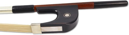 3/4 Upright Double Bass Bow Brazilwood German Bow Natural Bow Hair Well Balanced