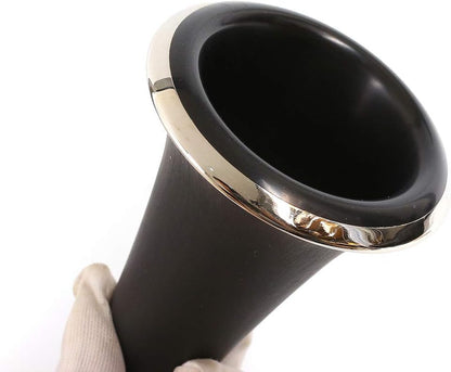 Professional Ebonite Clarinete G Key Clarinet for Beginner Students with 2 Barrels Hard Case Cleaning Kit Mouthpice Cork Grease Gloves