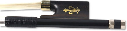 Violin Bow 4/4 Carbon Fiber Ebony Frog with Fleur De Lis Inlay,Mongolian Horse Hair,Stick&Well Balance 4/4 Violin Bow for All Level Violinists