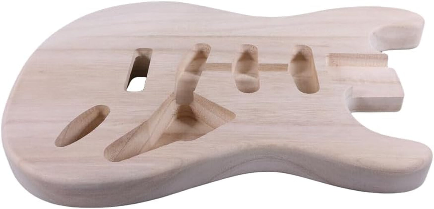 Electric Guitar Body Paulownia SSS Pickups Guitar Replacement DIY Project Accessories