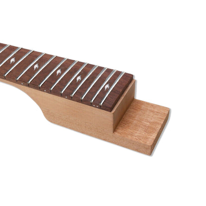 Yinfente Guitar kit Guitar Body Replacement Maple Curved Top Guitar neck 24fret 24.75inch nice lnlay