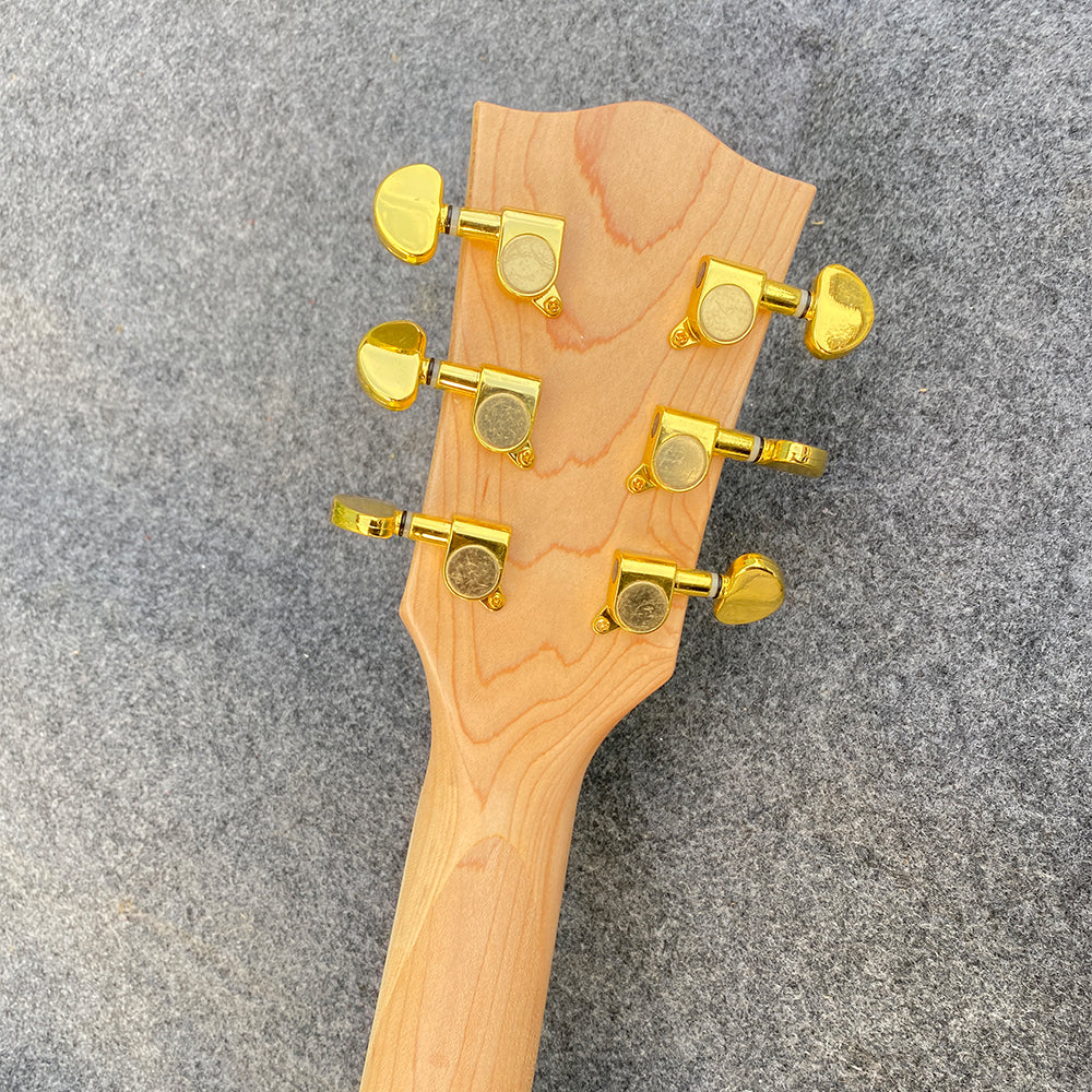 LED Light Electric Guitar Transparent Acrylic Body Crystal Guitar Maple Neck Sweet Tone (Kit-Led-Sg)