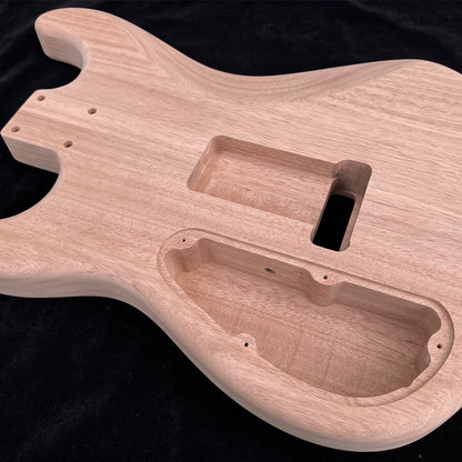 Yinfente Unfinished Guitar Body Replacement Strat ST DIY Mahogany Bolt ON for One pickup