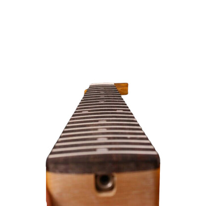 Yinfente Yellow Paint Maple Electric Guitar Neck 21Fret 25.5Inch Rosewood Fretboard Dot Inlay Bolt on Guitar Neck Replacement