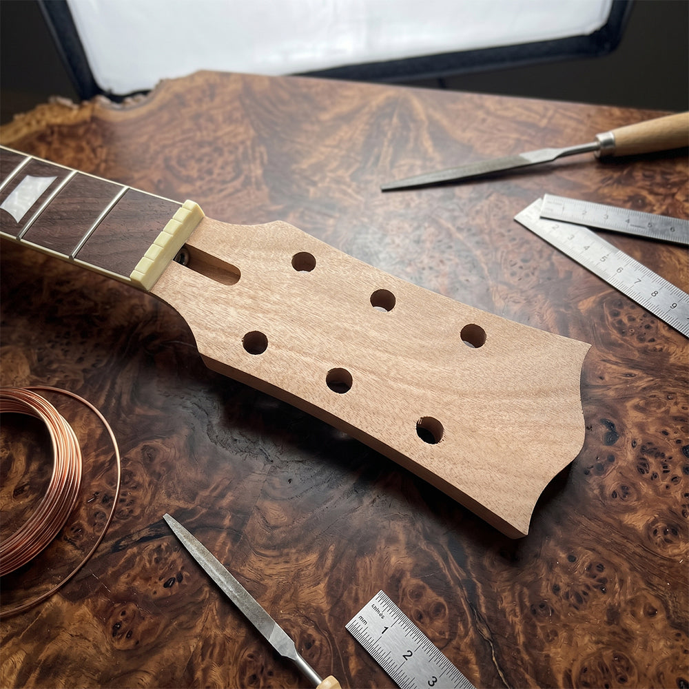 1Set Guitar Kit 22fret 628 Guitar Neck Solid Wood Guitar Body SG Set in Heel DIY
