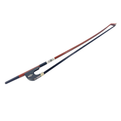 Yinfente 1/2 Upright Bass Bow Advance Brazilwood Germany Bows Ebony Frog Natural Bow Hair Pearl Inlay Half Size