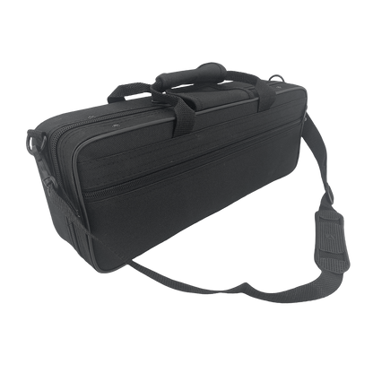 Yinfente Ekey Clarinet Case Strong Light Eb Key Clarinet Box Thick Padding with Straps,Black