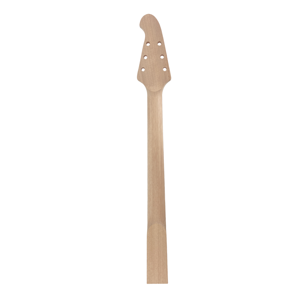 Yinfente 1 Set Guitar Kit Mahogany Neck 22fret 628 dots inlay not binding set in heel Mahogany Body Flying V wiht pickguard