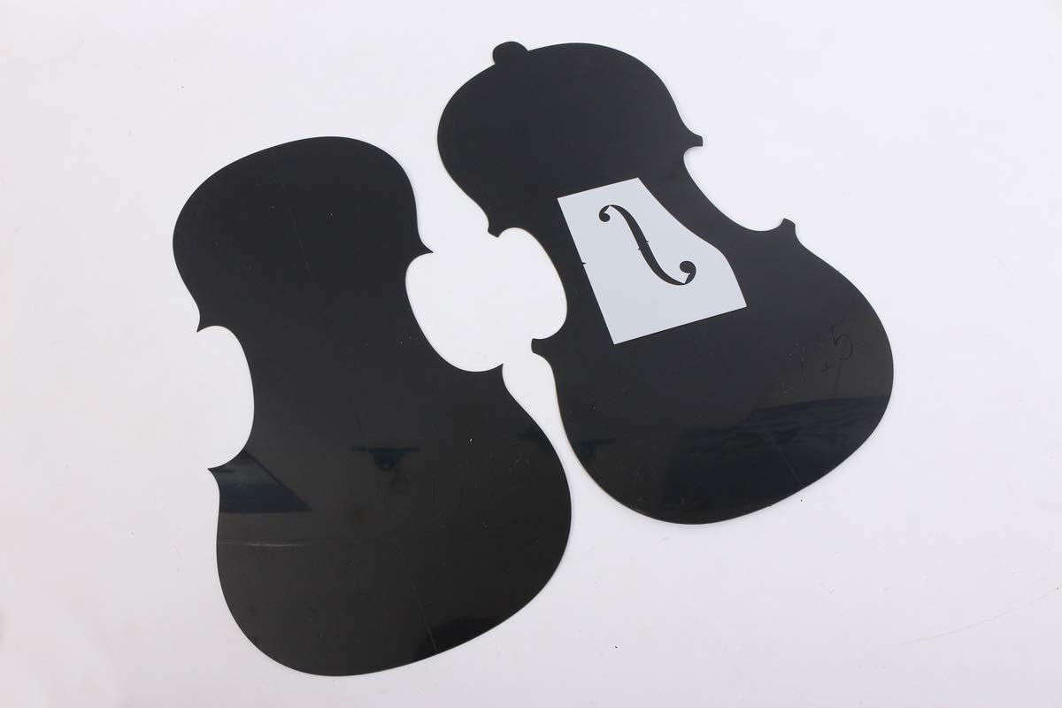 1Set Violin Template Stradivari Model Violin Neck F Hole Templet Mold 1715 Year DIY Violin Luthier Supply