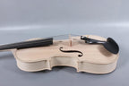 4/4 Violin Full Size White Violin Unfinished 5String Violin with Ebony Fittings Maple Spruce Wood Professional