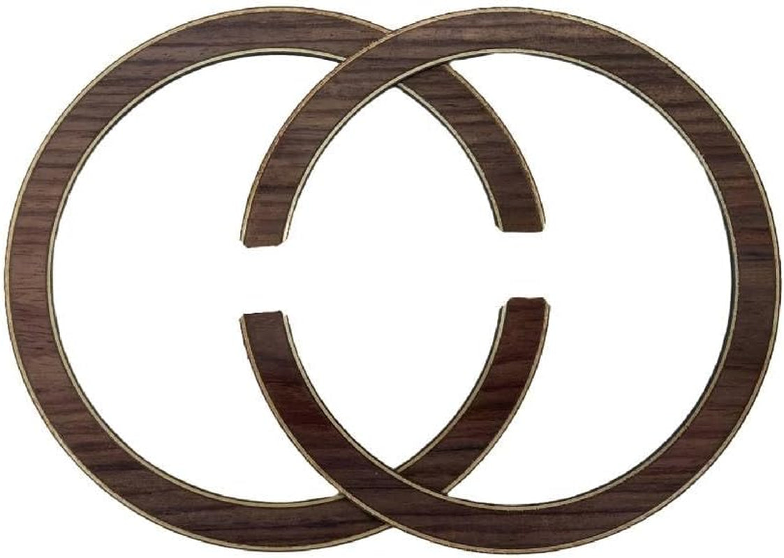 2PCS Guitar Rosette for Guitar Construction Solid Wood Material 110 * 12 * 0.8Mm Guitar Sound Hole for Luthier #23