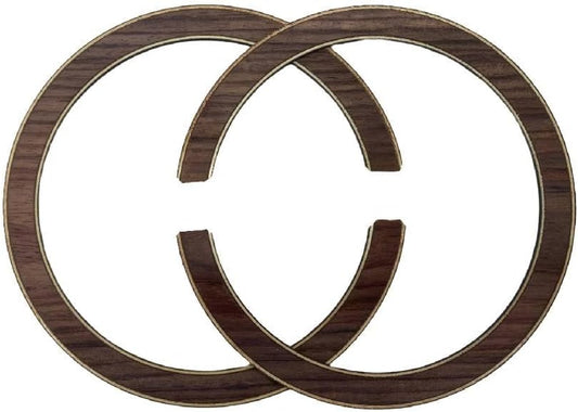 2PCS Guitar Rosette for Guitar Construction Solid Wood Material 110 * 12 * 0.8Mm Guitar Sound Hole for Luthier #23