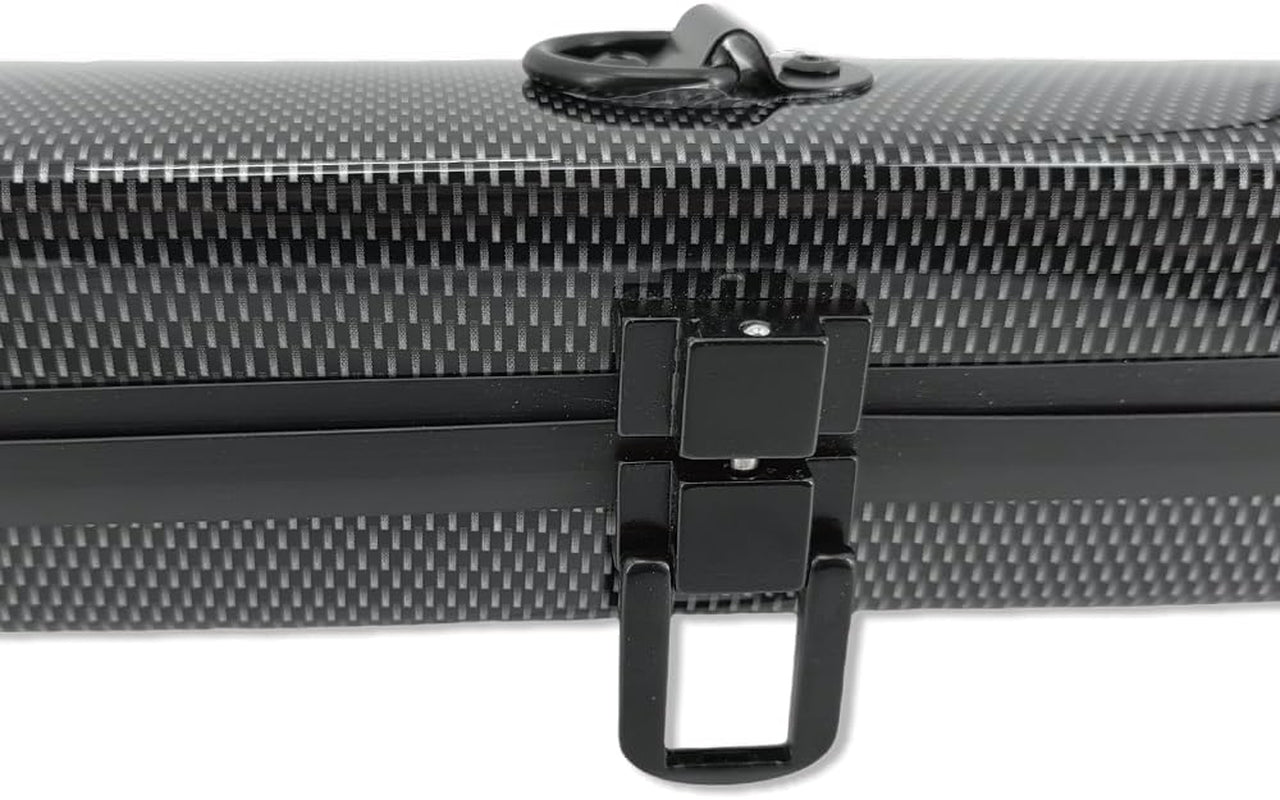 Violin Viola Cello Bow Case Carbon Fiber Strong Lightweight Bow Bag Hold 2Pcs Bow Adjustable Strap