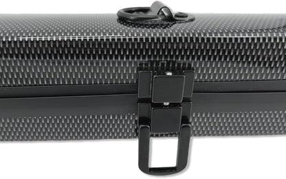 Violin Viola Cello Bow Case Carbon Fiber Strong Lightweight Bow Bag Hold 2Pcs Bow Adjustable Strap